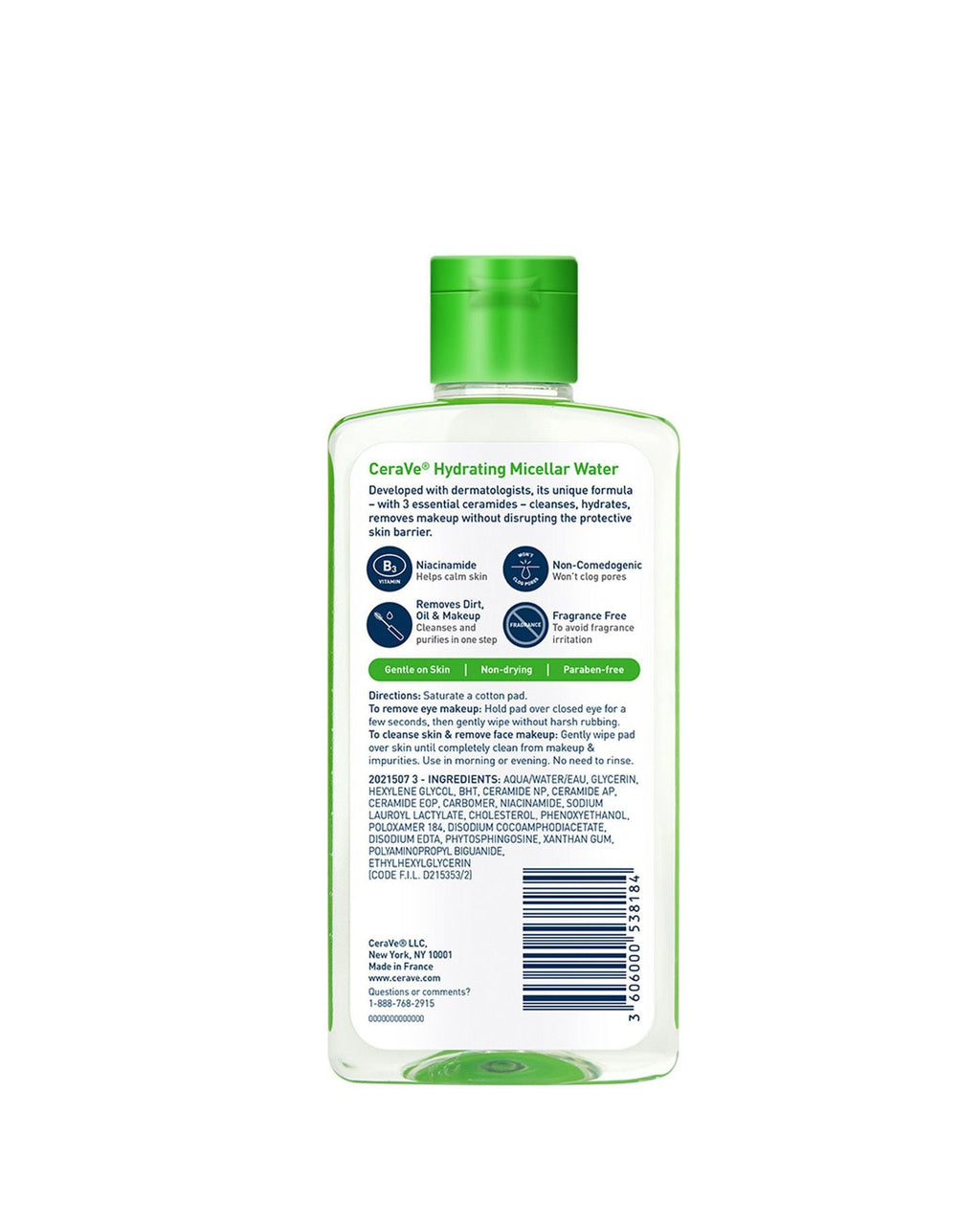 CeraVe Skincare Cleansers Hydrating Micellar Water