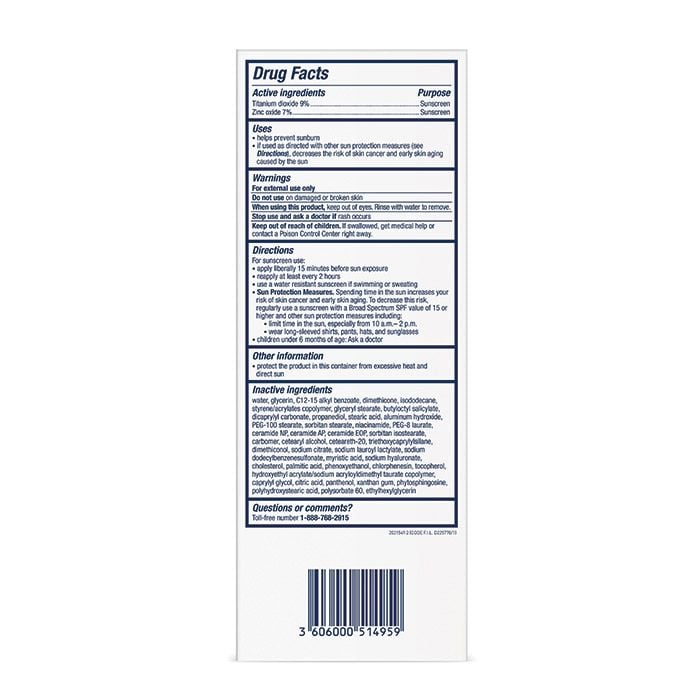 CeraVe Sunscreen Face Hydrating Mineral Sunscreen Face Lotion Spf