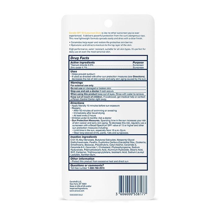CeraVe Sunscreen Mineral Sunscreen Mineral Sunscreen Stick