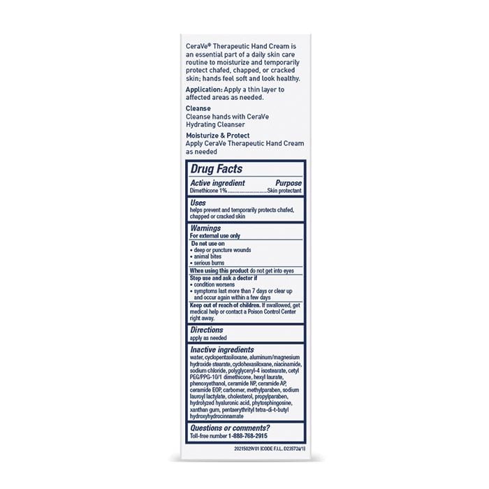 CeraVe Skincare Moisturizers Therapeutic Hand Cream